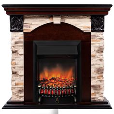 Электрокамин RealFlame Dublin Rock STD/EUG AO-215 с очагом Fobos Lux Black