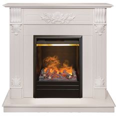 Электрокамин RealFlame Ottawa R STD/EUG WT-F614 с очагом 3D Olympic