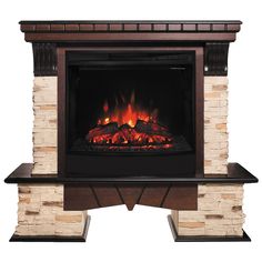 Электрокамин RealFlame Rockland R FS25/25.5 AO-217 с очагом Evrika 25,5 LED