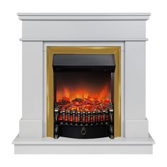 Электрокамин RealFlame Selena STD GR-P712 с очагом Fobos Lux Brass