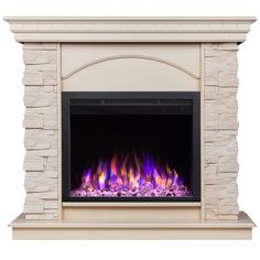 Электрокамин RealFlame Elford VR STD/EUG/25.5/HL/24 WT-614 с очагом Saphir 25,5