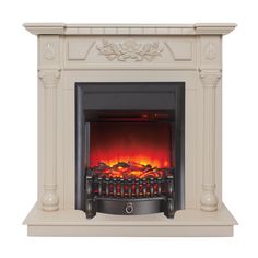 Электрокамин RealFlame Dacota STD/EUG WT-614 с очагом Fobos Lux Black