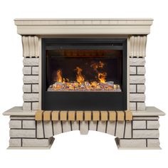 Электрокамин RealFlame Country VR 26 WT-614 с очагом 3D Helios 26 SBG