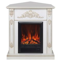 Электрокамин RealFlame Anita Corner STD/EUG WT-519G с очагом Eugene