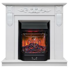 Электрокамин RealFlame Dominica R STD/EUG WTM-F511 с очагом Majestic Lux Black