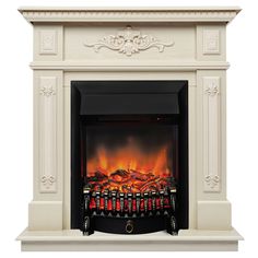 Электрокамин RealFlame Lilian R STD/EUG WT-F617 с очагом Fobos Lux Black