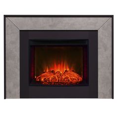 Электрокамин RealFlame Jersey 25.5 GR-F718 с очагом Evrika 25,5 LED