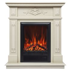 Электрокамин RealFlame Lilian R STD/EUG WT-F617 с очагом Eugene