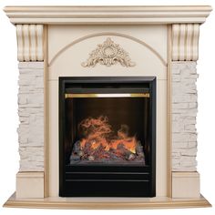 Электрокамин RealFlame Athena STD/EUG WT-619G с очагом 3D Olympic