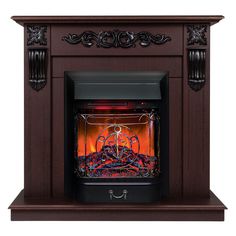 Электрокамин RealFlame Dominica R STD/EUG DN-F817 с очагом Majestic Lux Black