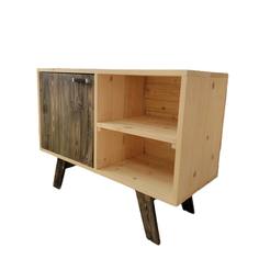 Тумба комнатная из массива хвои ТП-077 95х71х39 см No Brand
