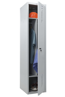 Шкаф для одежды металлический распашной Практик Стандарт LS 11-40D, 1830x418x500 мм