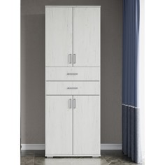 Шкаф с ящиками Соло 5, 800х500х2200, Дуб крафт белый/Дуб крафт белый No Brand
