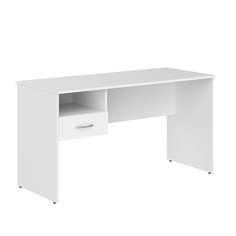 Стол рабочий Skyland SIMPLE S-1200 c подвесной тумбой, белый, 120х60х76