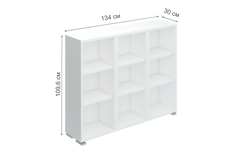 Стеллаж Мэрдэс ПУ-60-1 БЕ white Merdes