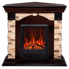 Электрокамин RealFlame Dublin Corner Rock STD/EUG/24 AO-215 с очагом Eugene