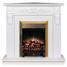 Электрокамин RealFlame Dominica Corner STD/EUG WTM-F511 с очагом Fobos Lux Brass