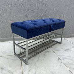 Банкетка-обувница STEEL MEBEL БПХ-0К5, синий