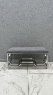 Банкетка-обувница STEEL MEBEL БК2ПХ-4, серый