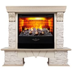 Электрокамин RealFlame Rockland LUX FS25/25.5 WT-619G с очагом 3D Firestar 25,5