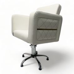 Парикмахерское кресло Лоренс, Белый, Гидравлика пятилучье No Brand