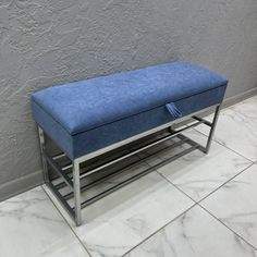 Банкетка-обувница STEEL MEBEL БПХ-007, синий