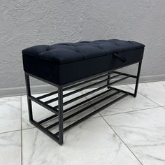 Банкетка-обувница STEEL MEBEL БПЧ-0К6, черный