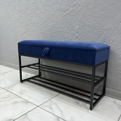 Банкетка-обувница STEEL MEBEL БПЧ-005, синий