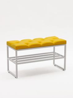 Банкетка Catalana 80х45 см, желтый/белый
