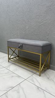 Банкетка-обувница STEEL MEBEL БКПЗ-001, серый
