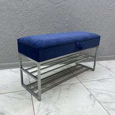 Банкетка-обувница STEEL MEBEL БПХ-005, синий