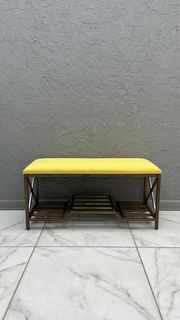 Банкетка-обувница STEEL MEBEL БК2ПБ-8, лимонный