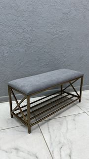 Банкетка-обувница STEEL MEBEL БКПБ-4, серый