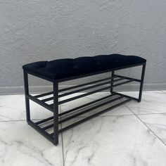Банкетка-обувница STEEL MEBEL БПЧ-К6, черный