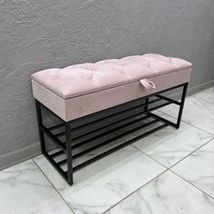 Банкетка-обувница STEEL MEBEL БПЧ-0К8, розовый