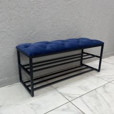 Банкетка-обувница STEEL MEBEL БПЧ-К5, синий