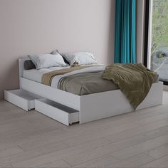 Кровать Уютная Логика Квазар КР2Я-158 1632*2032*690 с ящиками Белая