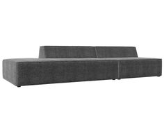 Прямой модульный диван Лига Диванов Монс Модерн левый 280х110х70 см, серый