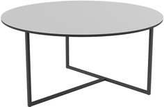 Стол журнальный Калифорния мебель Маджоре Glass белая Lacobel
