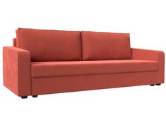 Прямой диван Лига Диванов Лига-009 217х78х85 см, коралловый