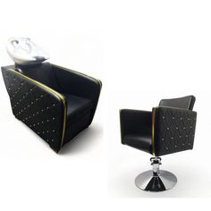 Парикмахерское кресло Голдиум, 1 мойка глубокая черная раковина No Brand