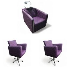 Парикмахерское кресло Феона, 2 кресла, 1 мойка глубокая белая раковина No Brand