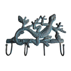 Вешалка настенная Ящерка, 4 крючка Iron Garden
