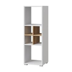 Стеллаж Лайт Бокс 3, 362х336х1074, Белый/Дуб золотой No Brand
