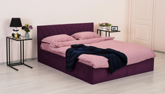 Двуспальная кровать ARMOS без ПМ Grace Велюр Vip 7 фиолетовый 140х200