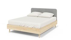 Двуспальная кровать ARMOS без ПМ Enright Велюр Teddy 023 серый 140х200