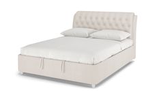Двуспальная кровать ARMOS без ПМ Ellen 2 Велюр Vip 1 белый 160х200