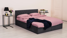 Двуспальная кровать ARMOS с ПМ Grace Велюр Vip 2 серый 160х200