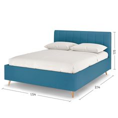 Двуспальная кровать Армос Rooney 140х200 без ПМ,Велюр Vip 9 Зелёный Armos