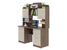 Компьютерный стол, Письменный стол Пирамида КС-9 Ясень темный/светлый